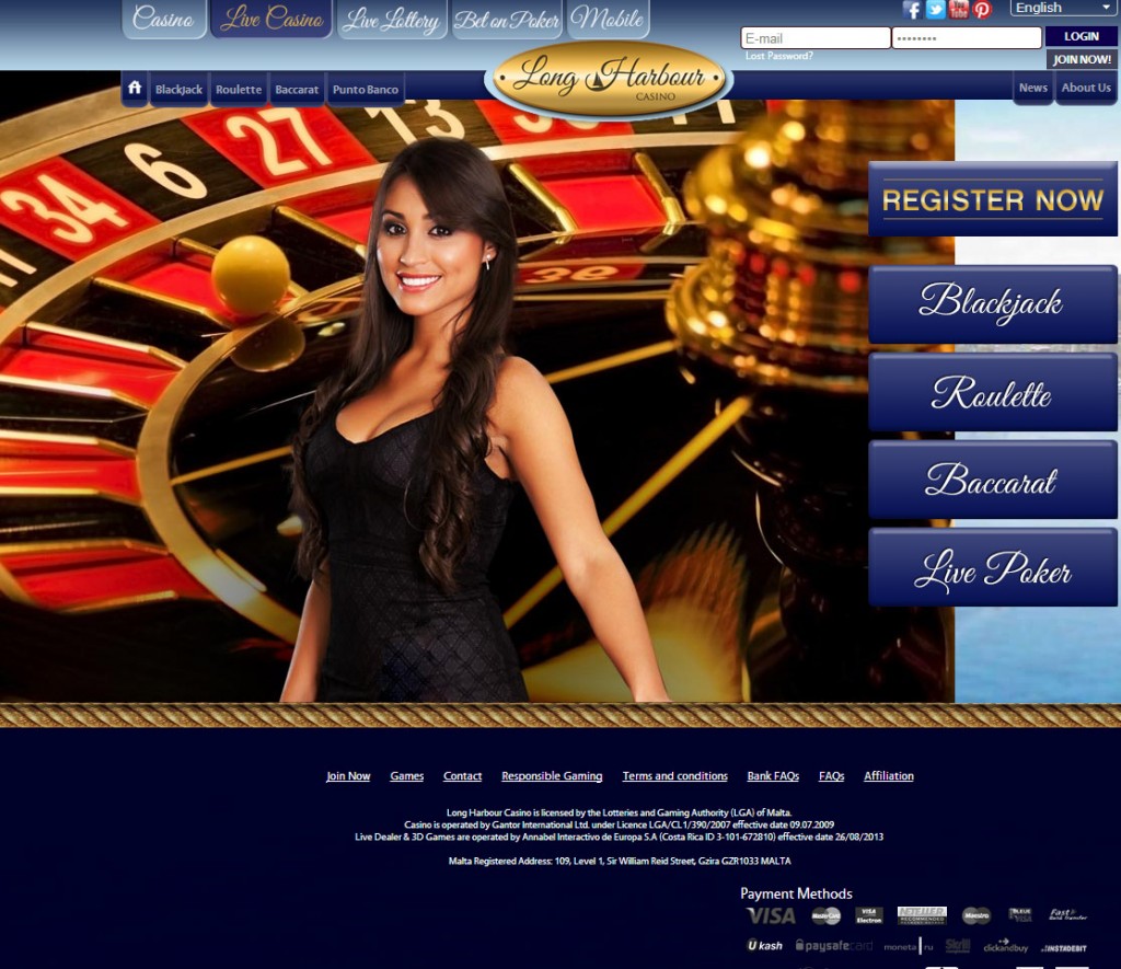 Longharbour Live casino